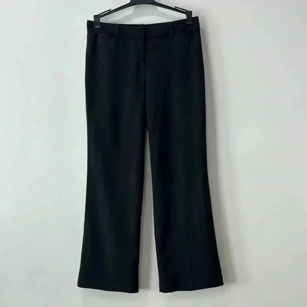 George Women's Black Zip Front Low Rise Trousers Size 6P